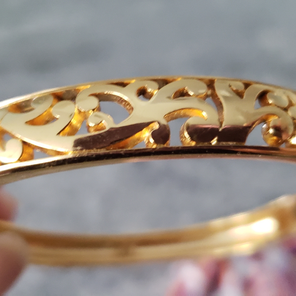 BRIGHTON elegant Gold Filigree Bracelet